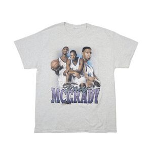 RARE Vintage Tracy McGrady Orlando Magic RAP TEE Style T-Mac T Shirt Size Large